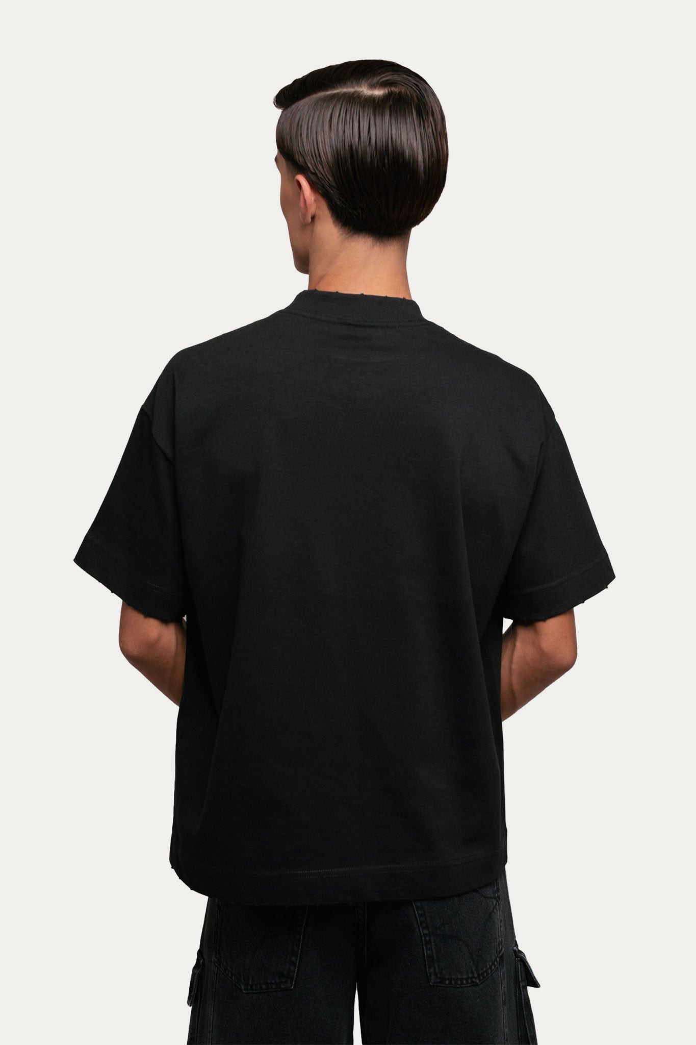 T-shirt Over Crop " BASIC " - Preto