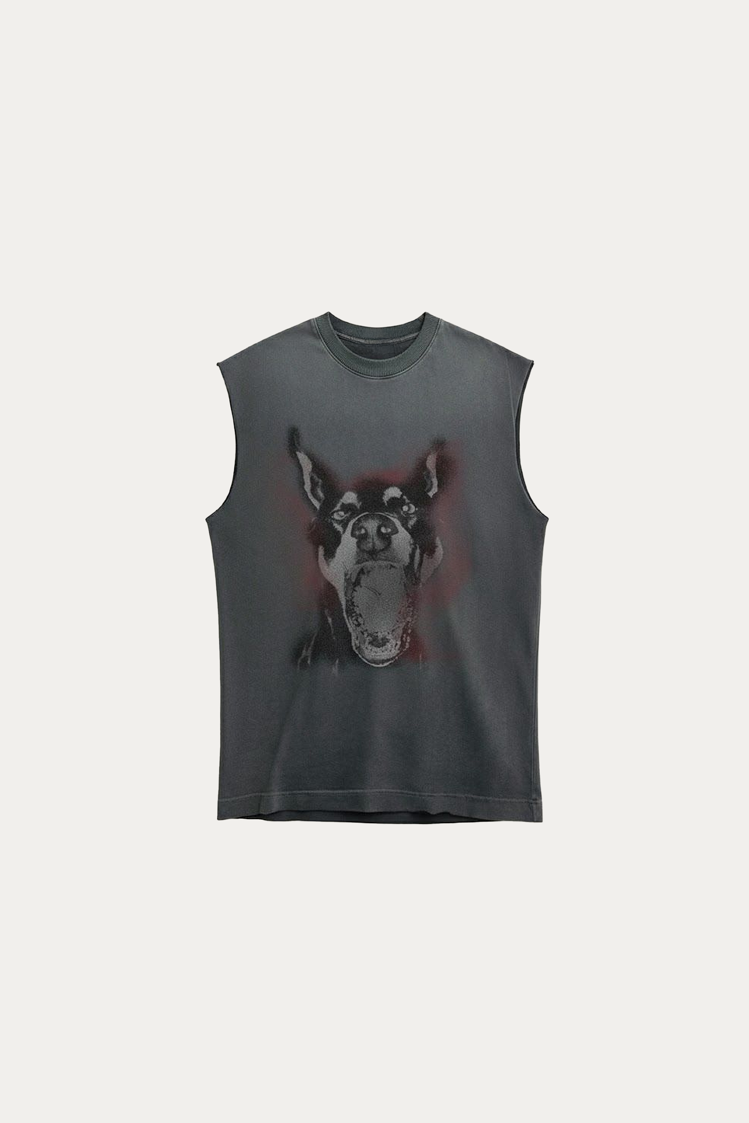 Tank Top Over Tank " PRETTY DOGS" - Cinza Estonado