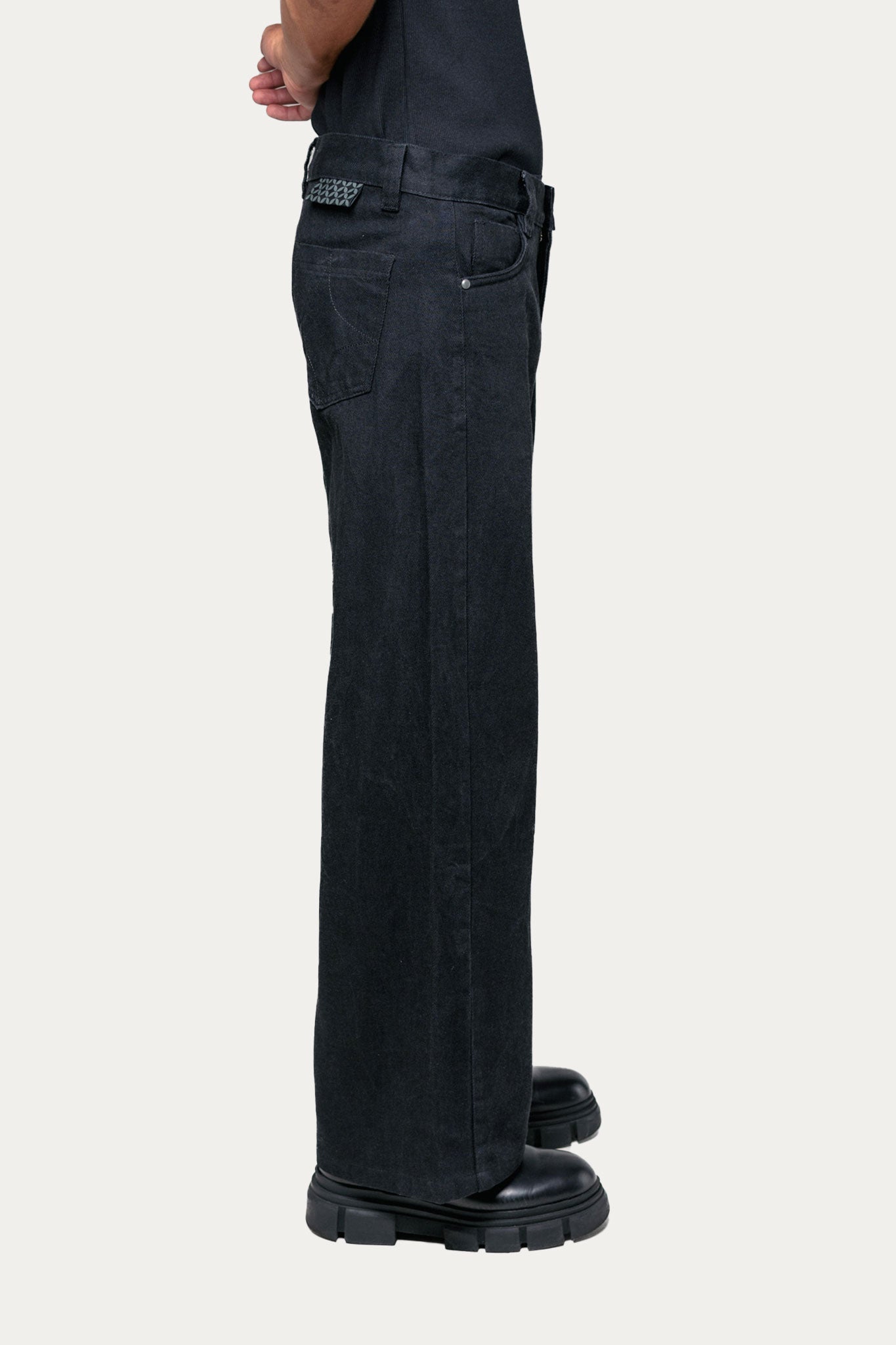 Pants Wide Leg "BASIC" - Preto