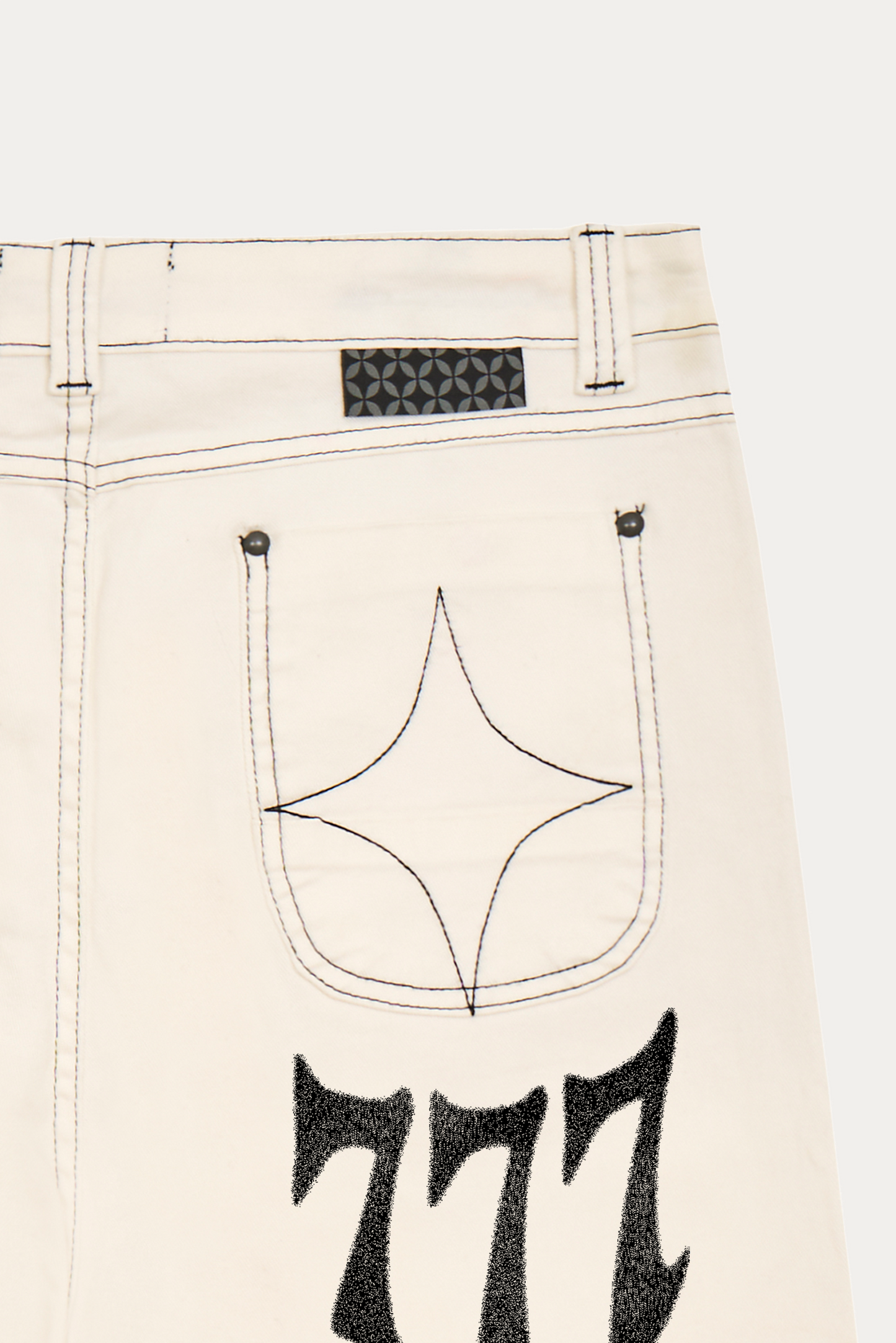 Pants Rivet "BLUR" - Off-White