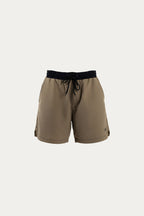 SHORTS  " LOGO " - KHAKI