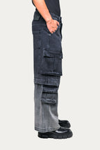 Pants Cargo  " DIVISION " - Preto/Cinza