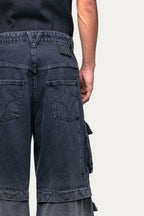 Pants Cargo  " DIVISION " - Preto/Cinza