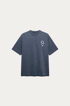 T-shirt Over Boxy " SOUL " - Azul Marinho Estonado