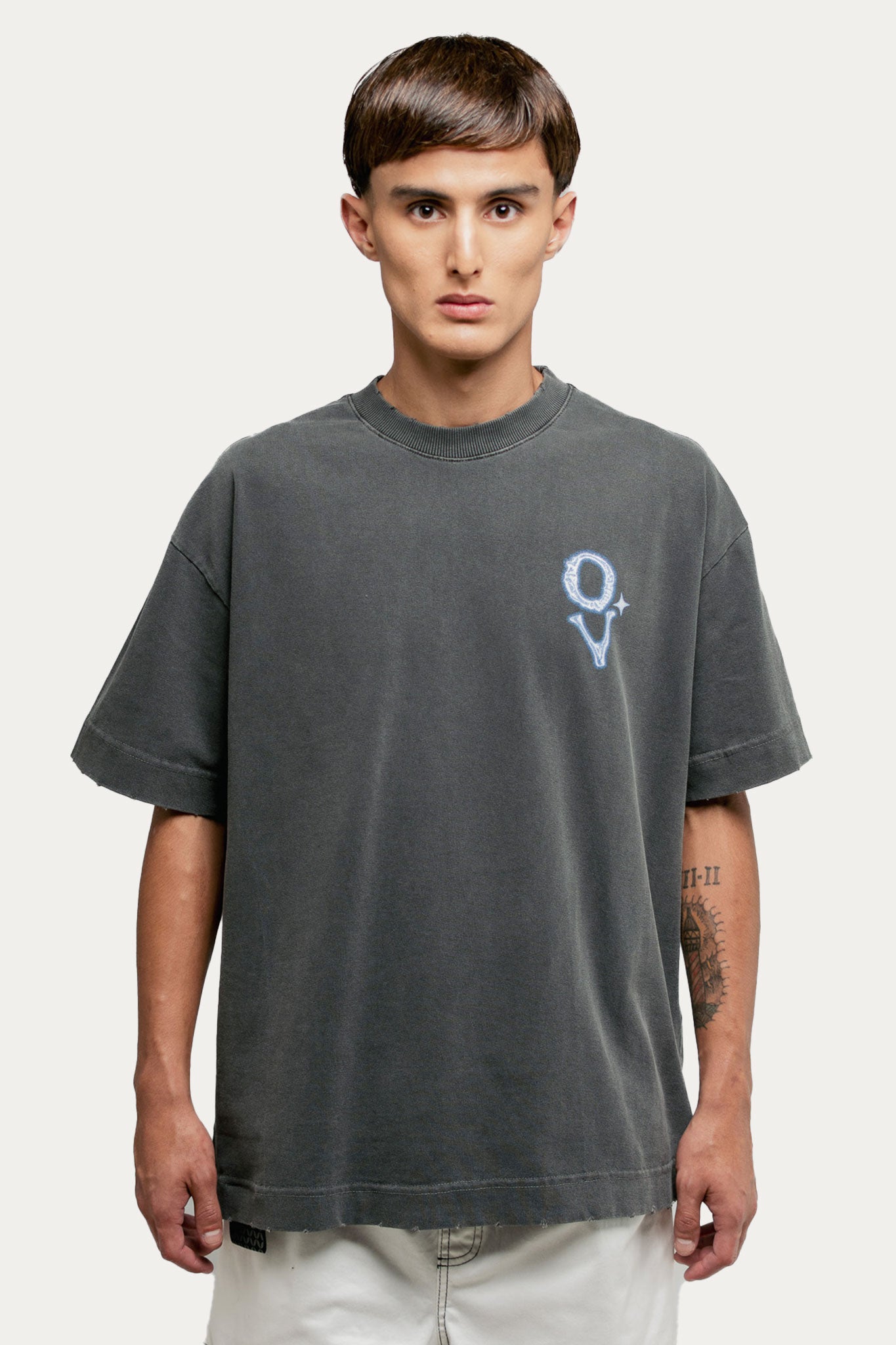 T-shirt Over Boxy " SOUL " - Cinza Estonado