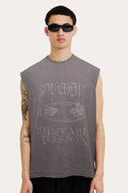 Tank Top Over Tank " PROPERTY " - Cinza