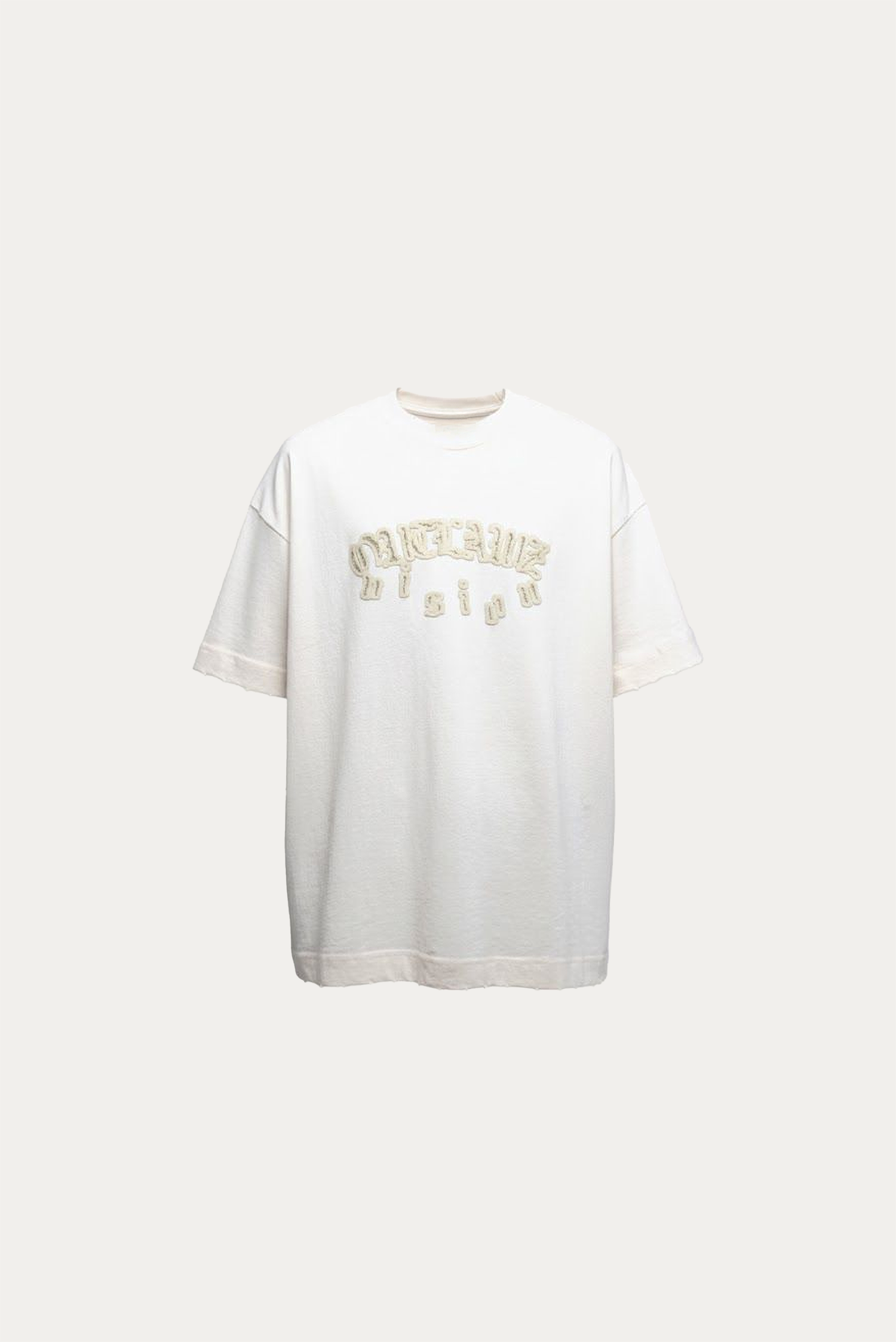 T-shirt Over Boxy "  NAKED " - Off-White