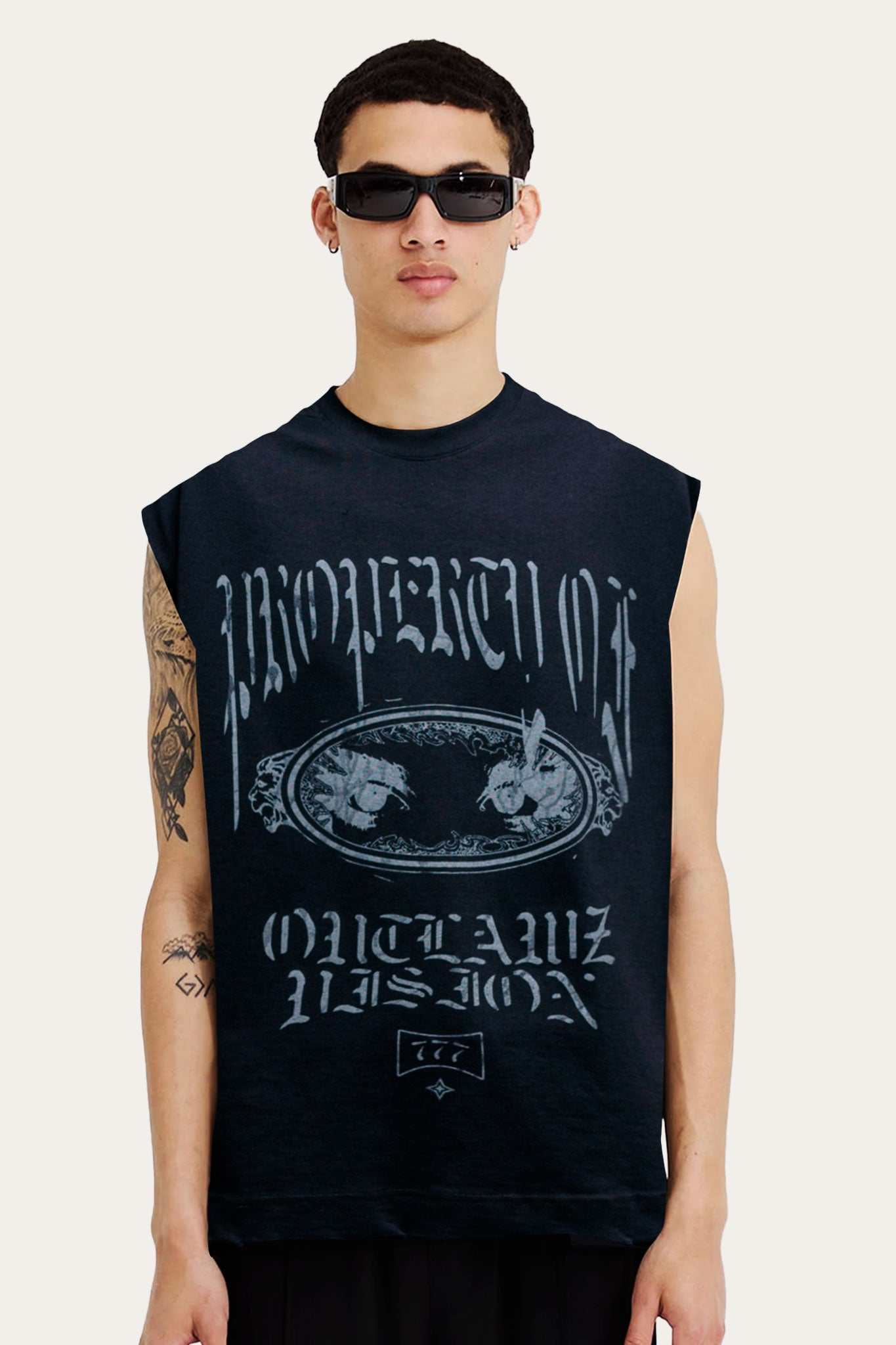 Tank Top Over Tank " PROPERTY " - Preto