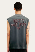 Tank Top Over Tank " PRETTY DOGS" - Cinza Estonado