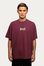 T-shirt Over Boxy " SINCE " - Bordô