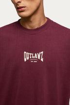 T-shirt Over Boxy " SINCE " - Bordô