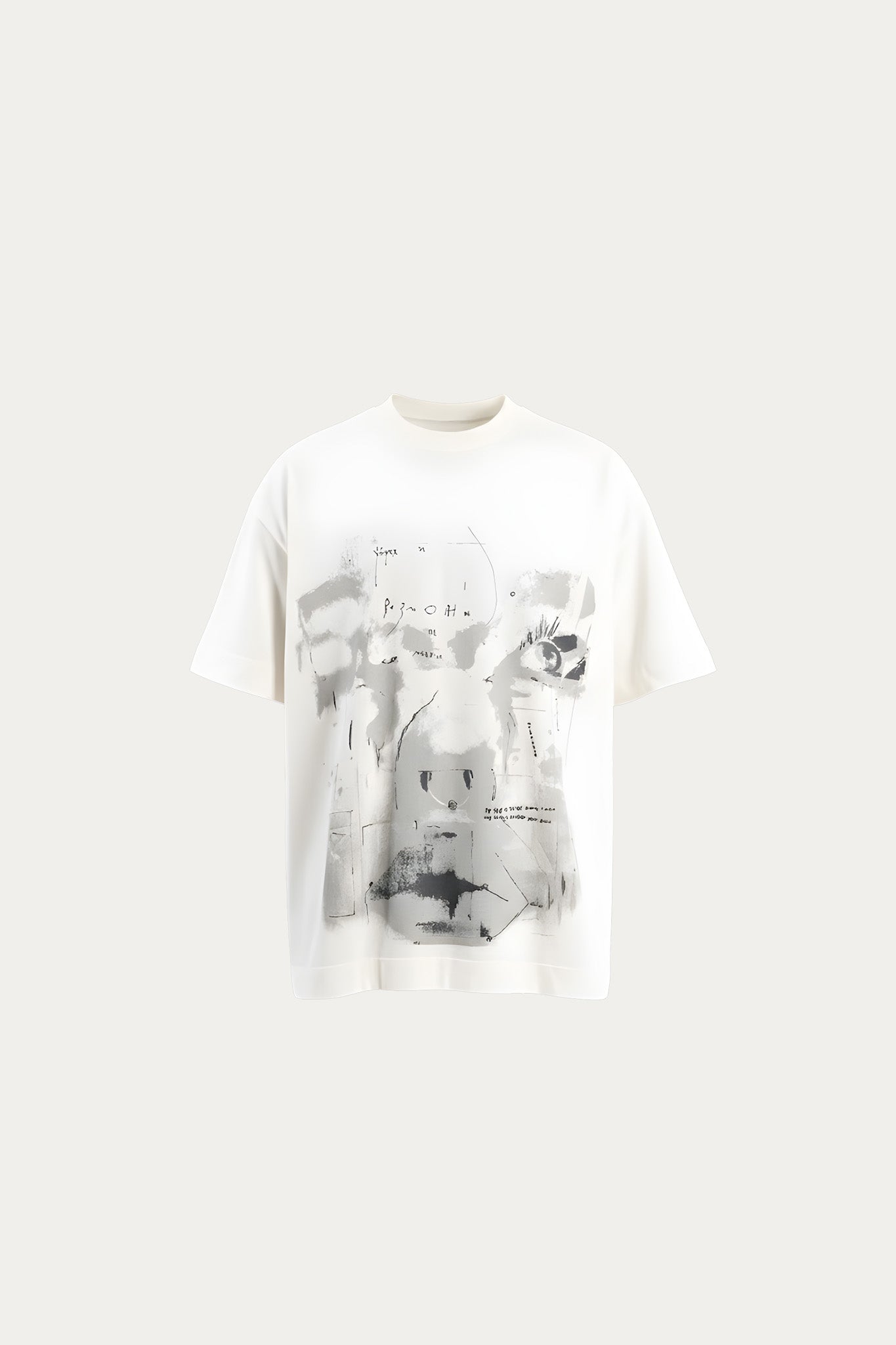 T-SHIRT OVER " SHE " - OFF-WHITE