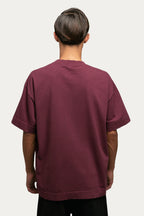T-shirt Over Boxy " SINCE " - Bordô