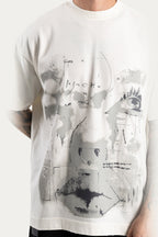 T-SHIRT OVER " SHE " - OFF-WHITE