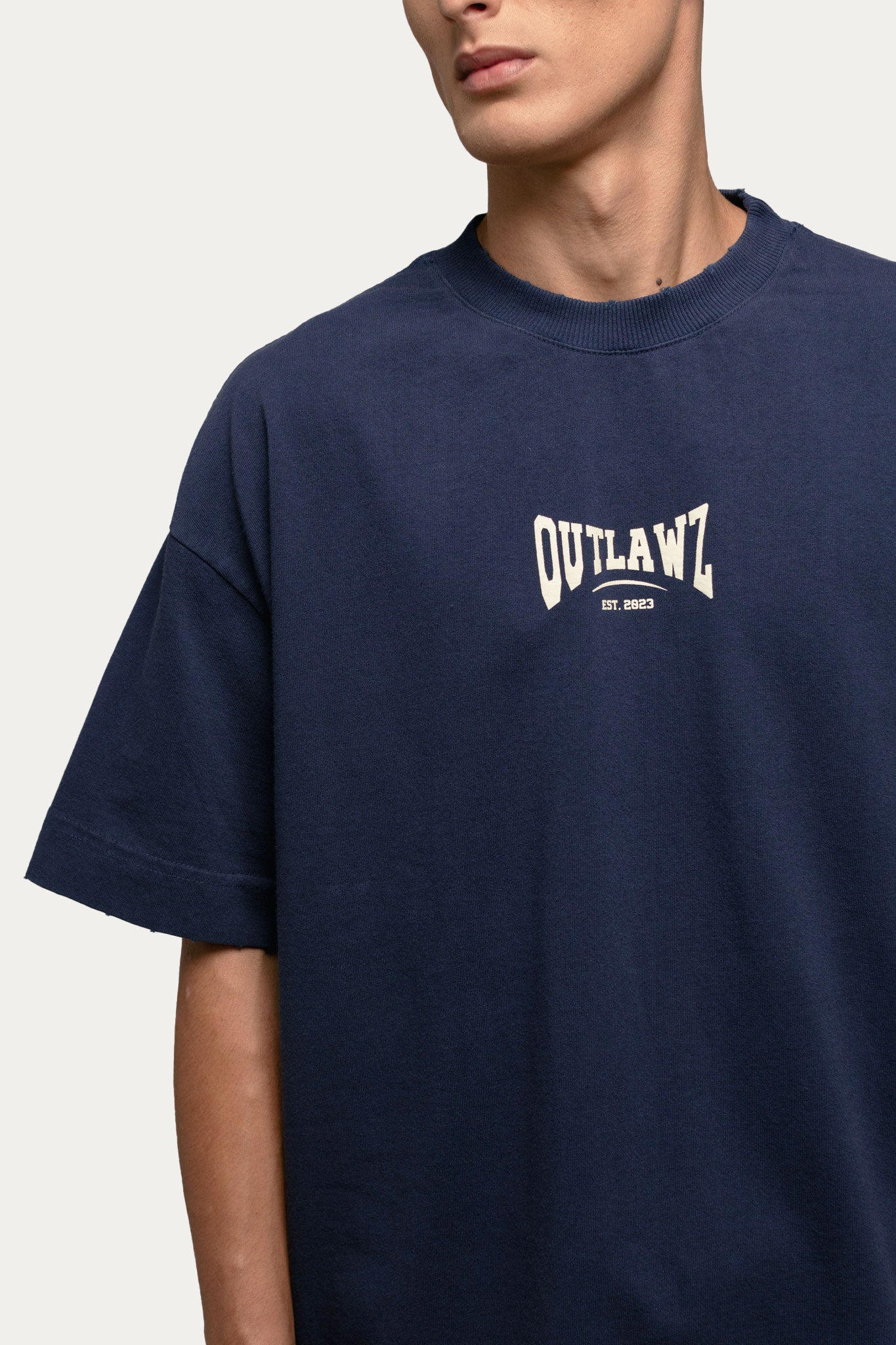 T-shirt Over Boxy " SINCE " - Azul Marinho