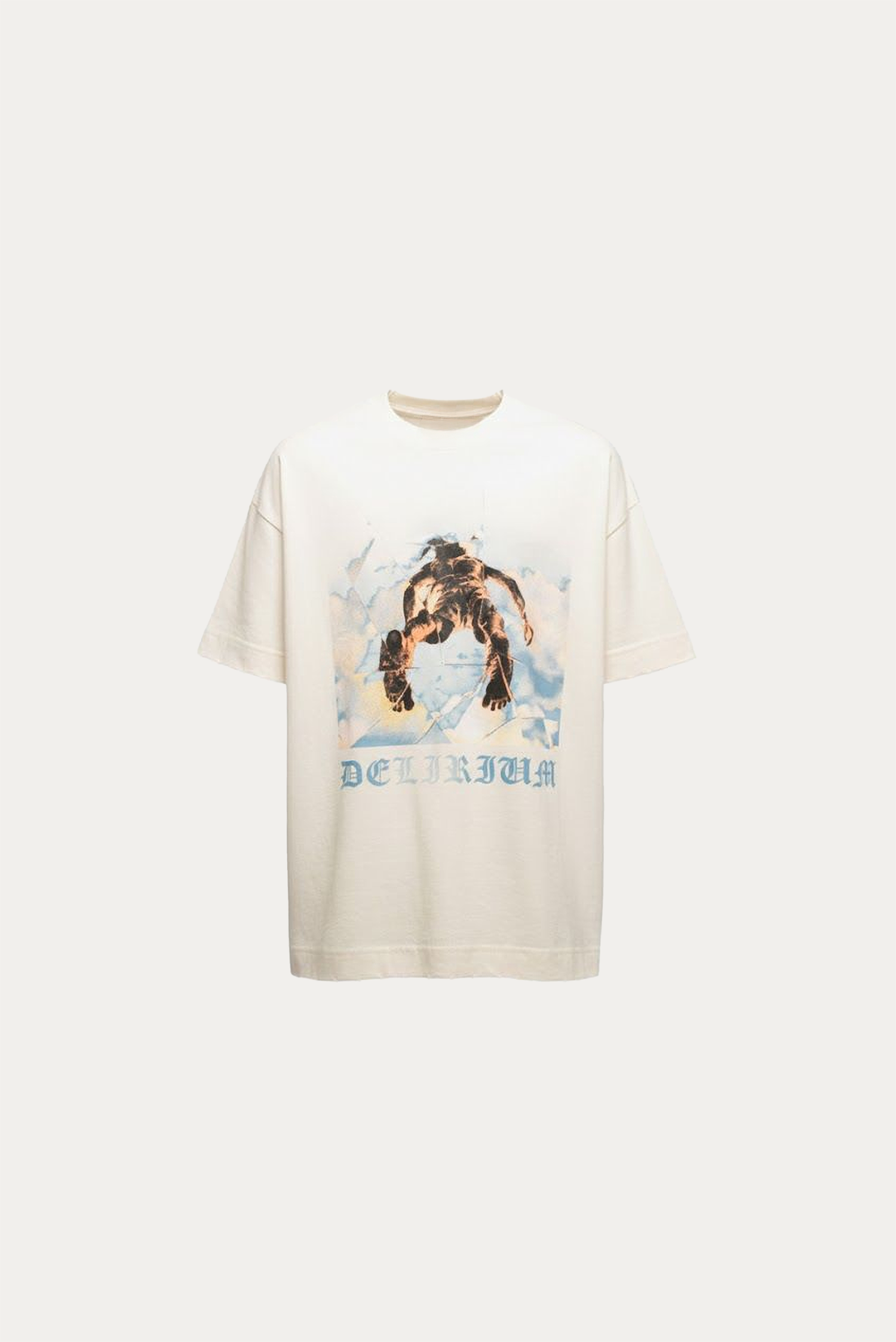 T-shirt Over Boxy " TAKE A RISK " - Off-White