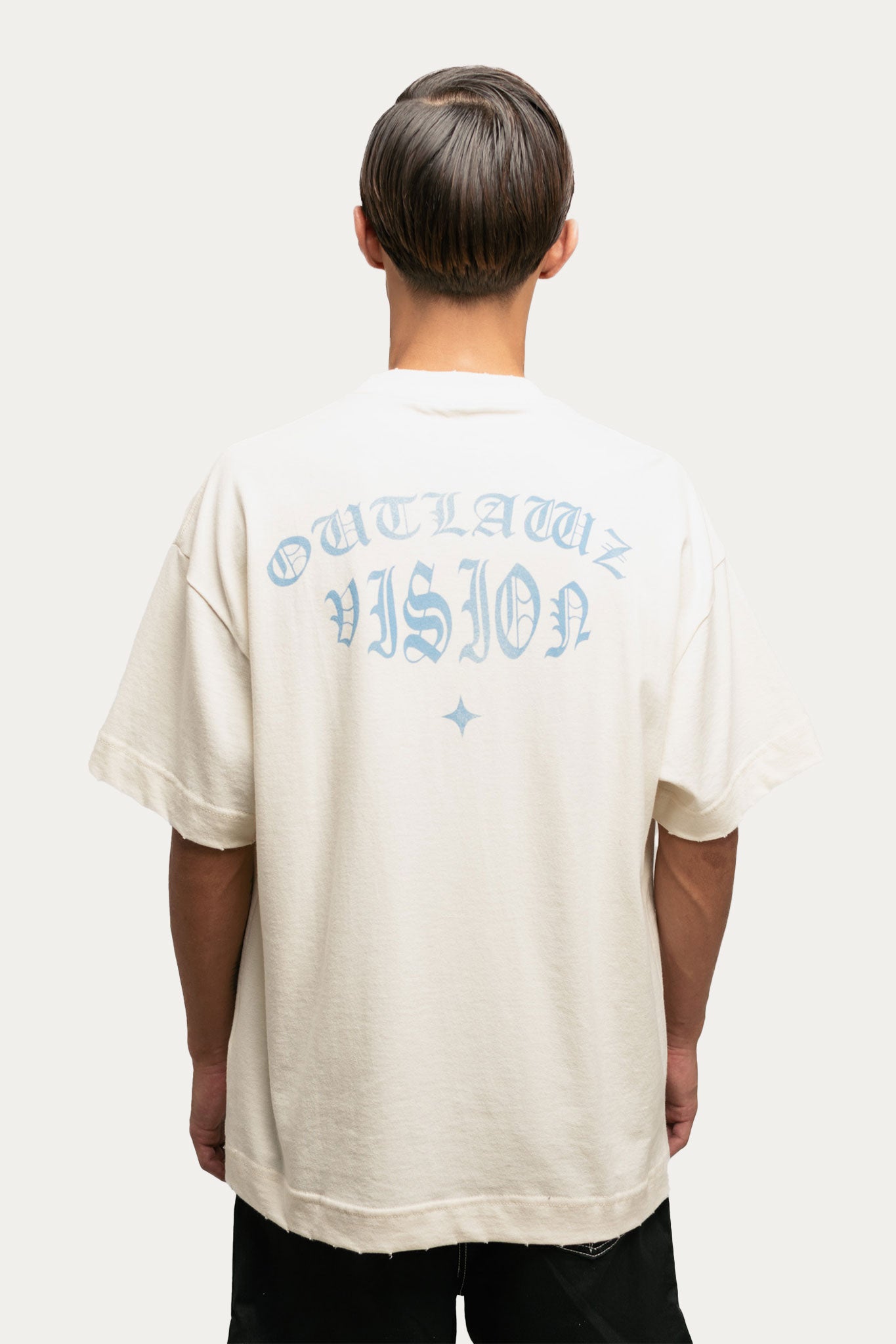 T-shirt Over Boxy " TAKE A RISK " - Off-White
