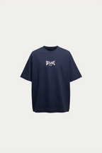 T-shirt Over Boxy " SINCE " - Azul Marinho