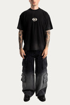 T-SHIRT OVER " FRACTION " - PRETO