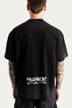 T-SHIRT OVER " FRACTION " - PRETO