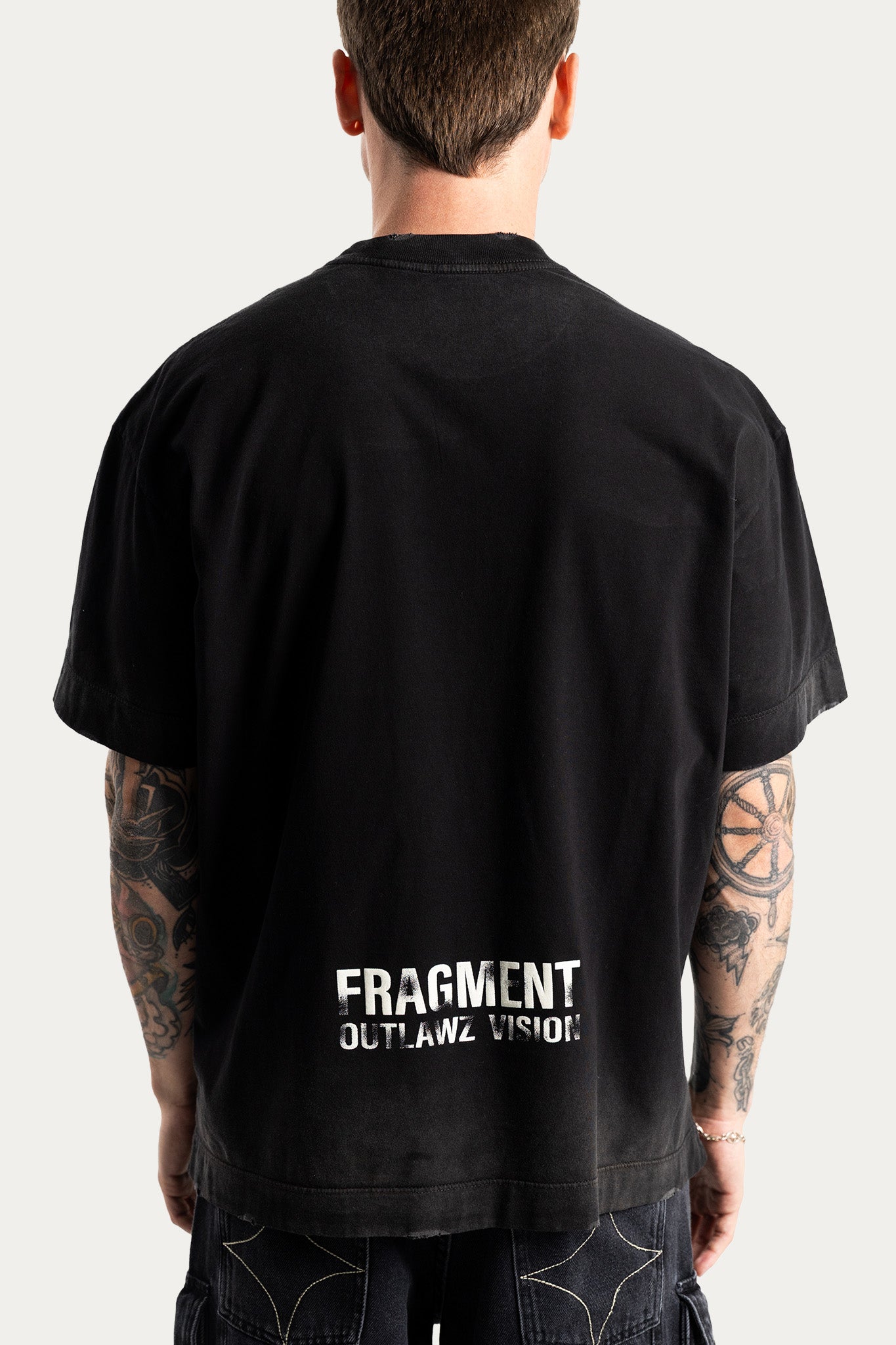 T-SHIRT OVER " FRACTION " - PRETO
