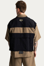 SHIRT BOXY " POCKET " - KHAKI