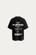 T-SHIRT OVER " FAST " - PRETO