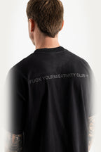 T-SHIRT OVER " SCUDO " - PRETO