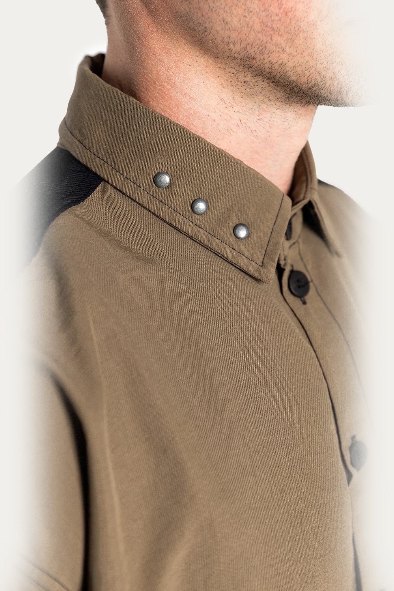 SHIRT BOXY " POCKET " - KHAKI