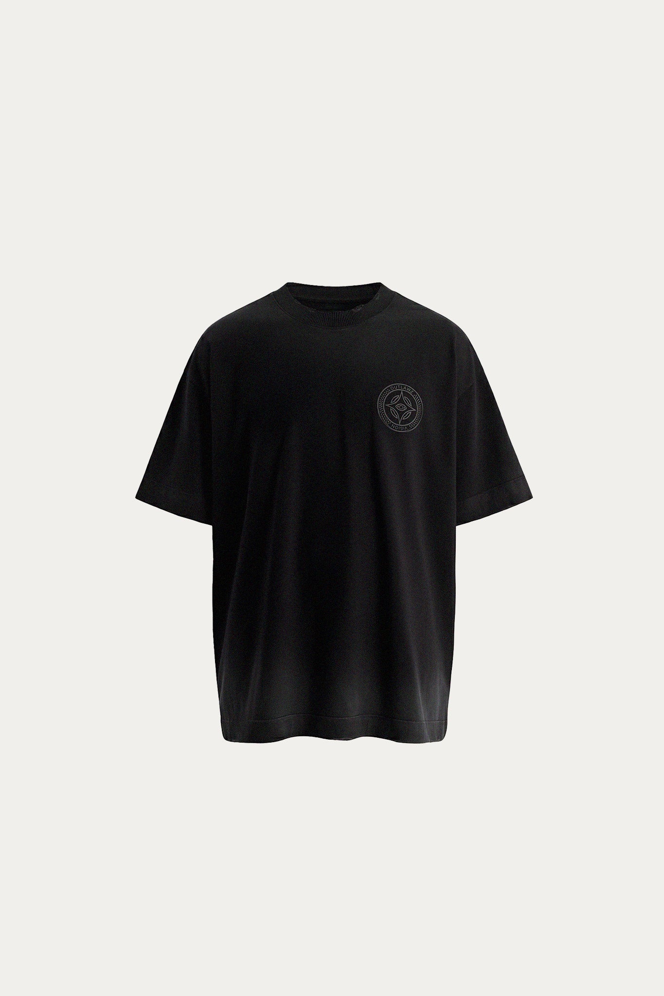 T-SHIRT OVER " SCUDO " - PRETO