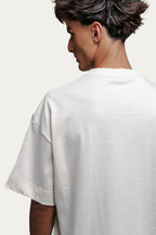 T-shirt Over Boxy "  NAKED " - Off-White