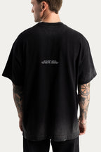T-SHIRT OVER " SACRIFICE " - PRETO