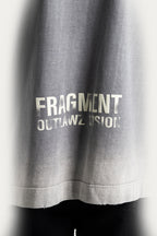 T-SHIRT OVER " FRACTION " - CINZA