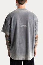 T-SHIRT OVER " SACRIFICE " - CINZA