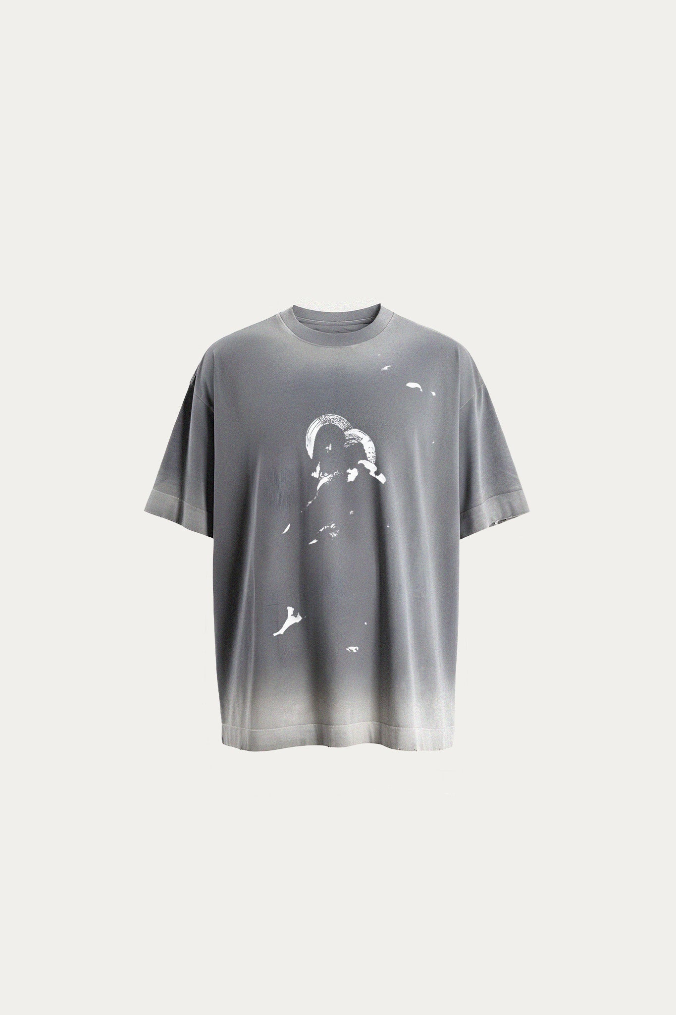 T-SHIRT OVER " SACRIFICE " - CINZA