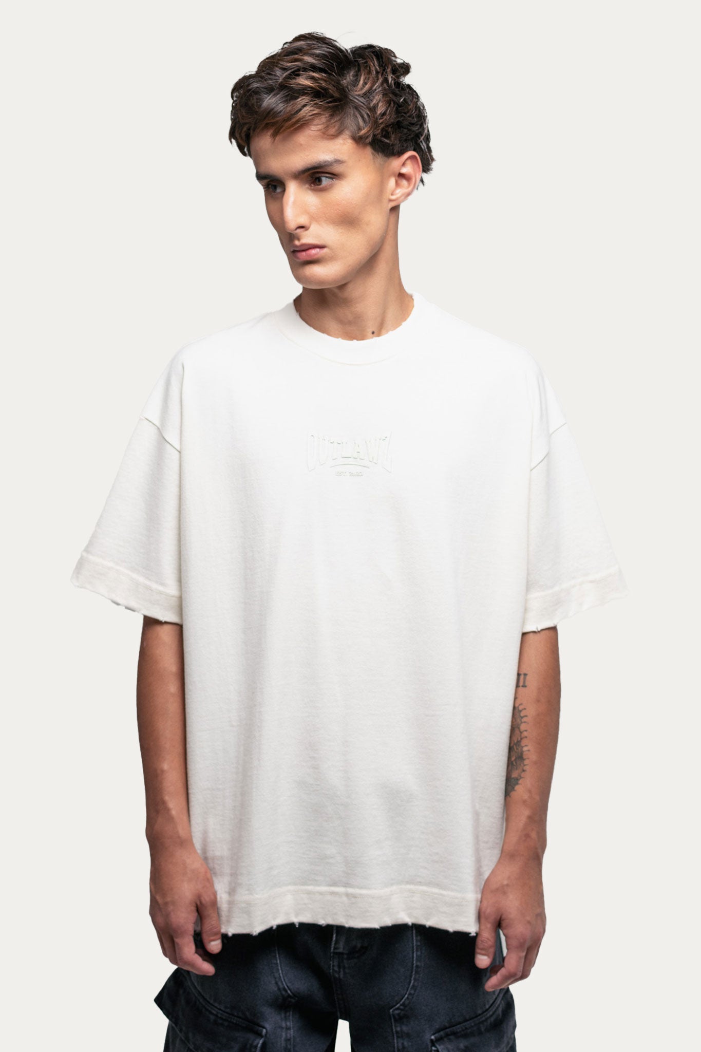 T-shirt Over Boxy " SINCE " - Off-White