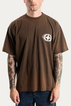 T-SHIRT OVER " FAST " - MARROM