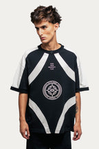 T-shirt Jersey " F.Y.N CLUB " - Preto/Off-White