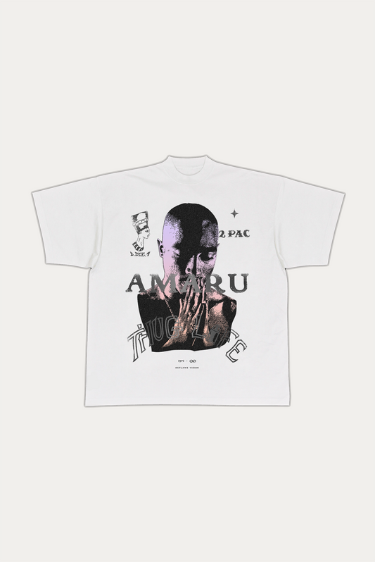 T-Shirt Over "AMARU" - Branca