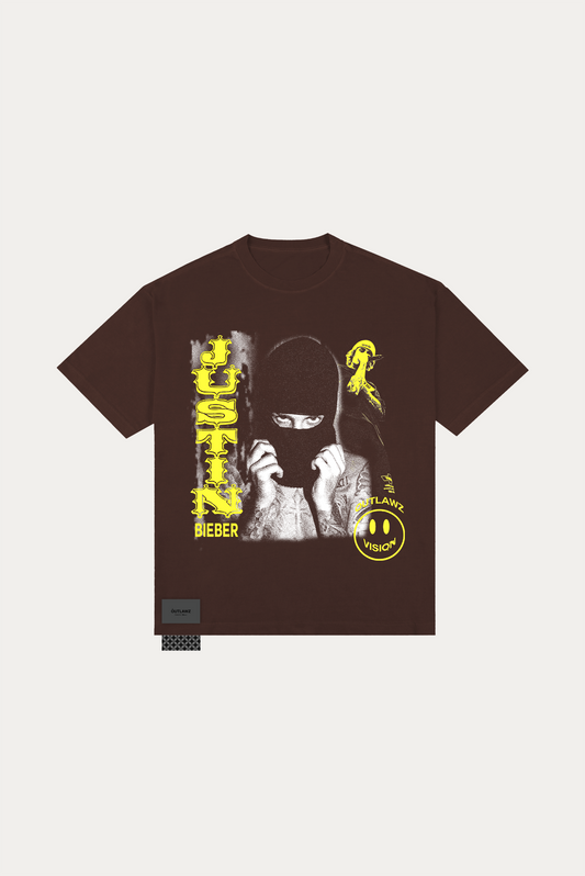 T-Shirt Over Boxy "JUSTIN" - Marrom