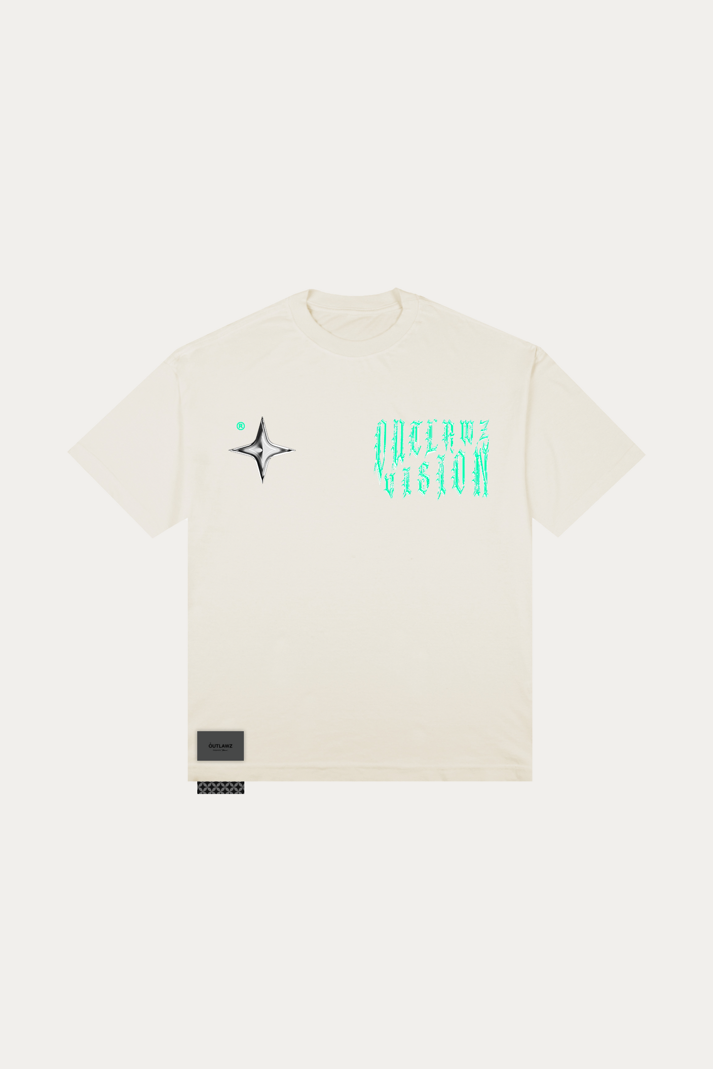 T-Shirt Over Boxy "A HEAD OF US" - Off-white