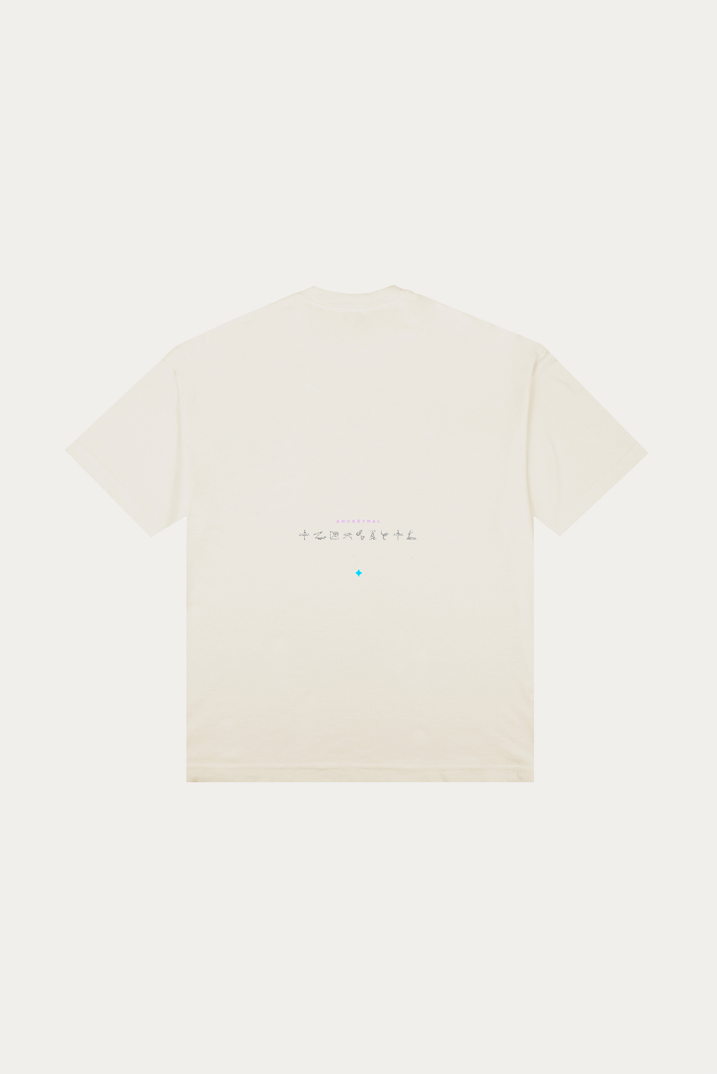 T-shirt Over Boxy "ANCESTRAL" - Off White