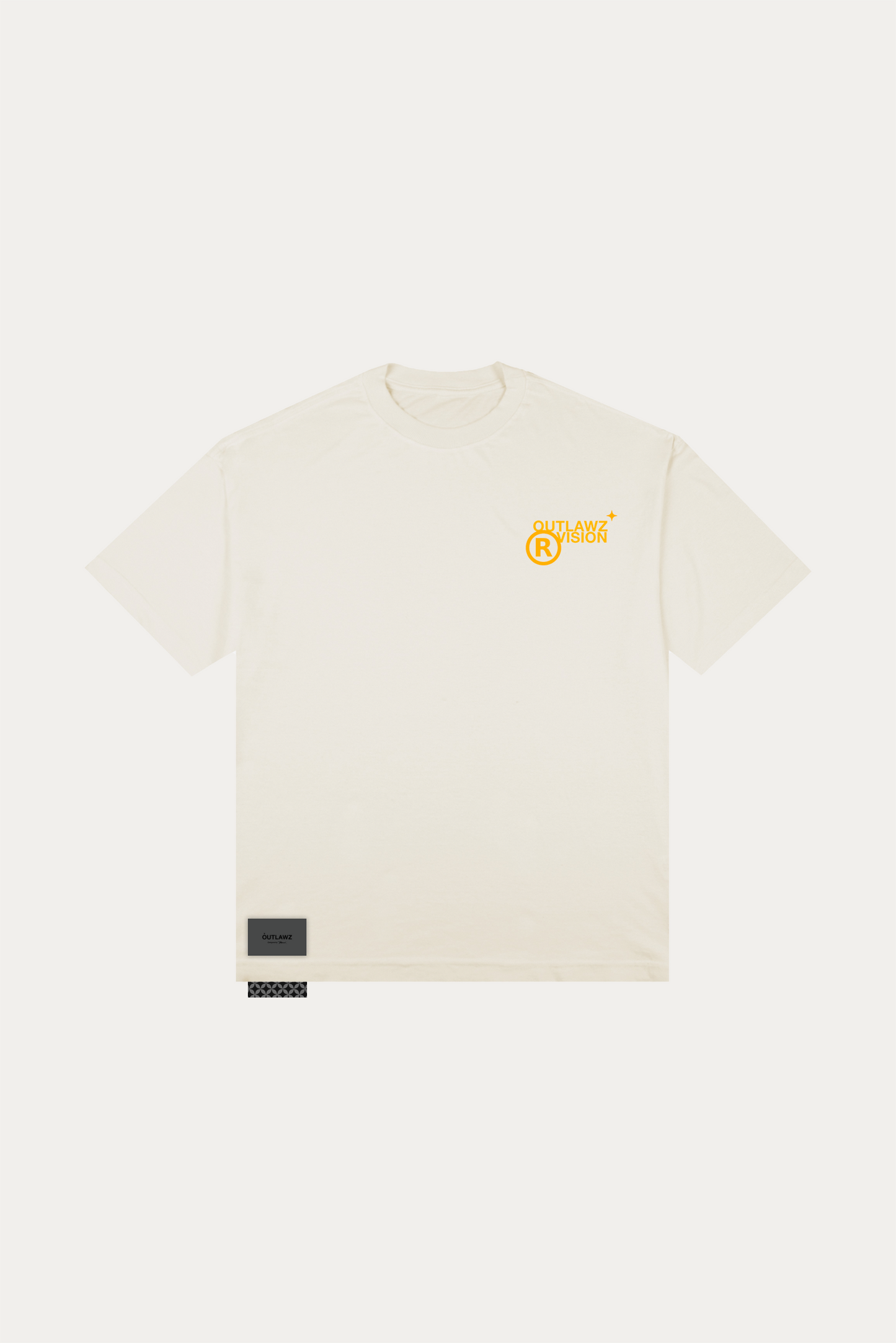 T-shirt Over Boxy "FALL" - Off-white