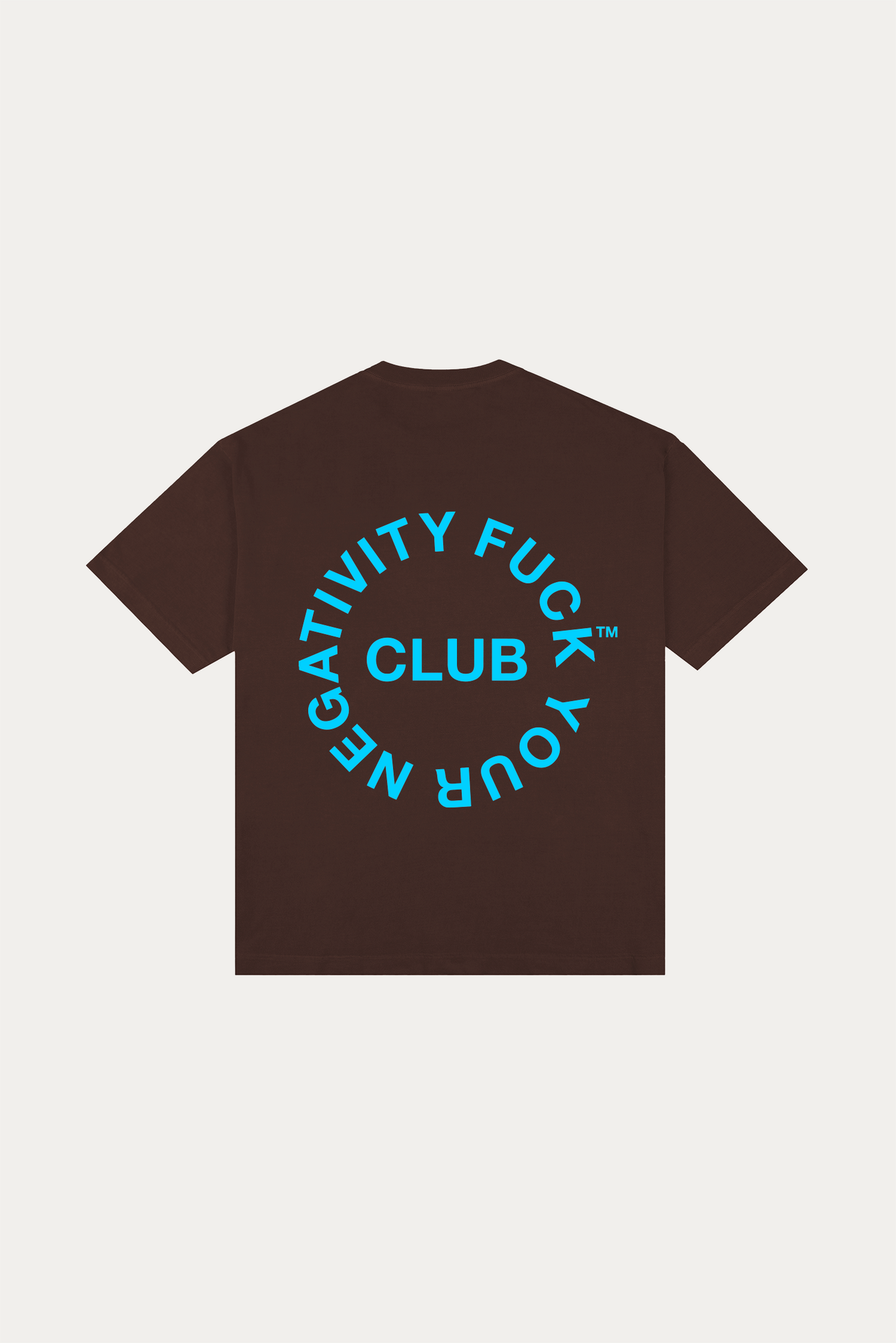 T-shirt Over Boxy "F.YN CLUB" - Marrom