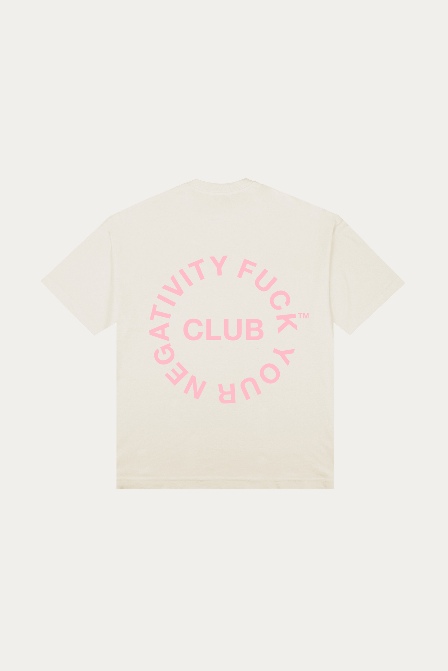 T-shirt Over Boxy "F.YN CLUB" - Off-white
