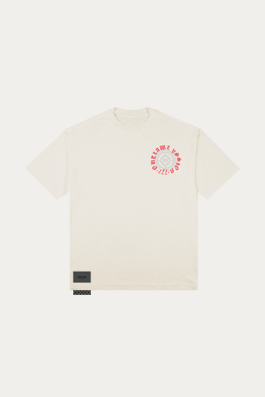 T-shirt Over Boxy "OLD" - Off-white