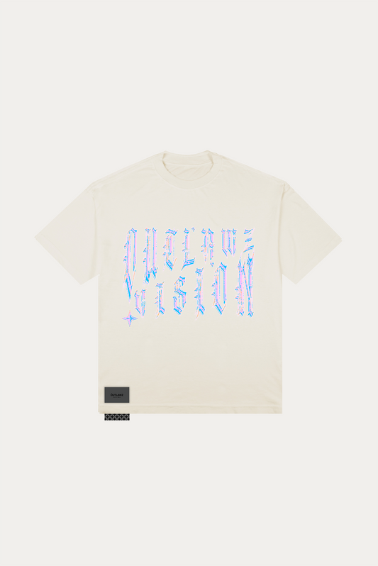 T-shirt Over Boxy "PURPLE T." - Off-white