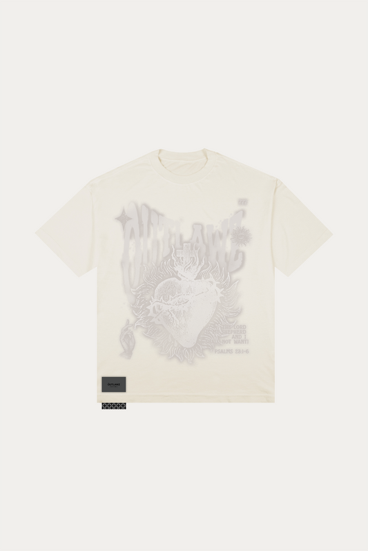 T-shirt Over Boxy "SACRED" - Off-white