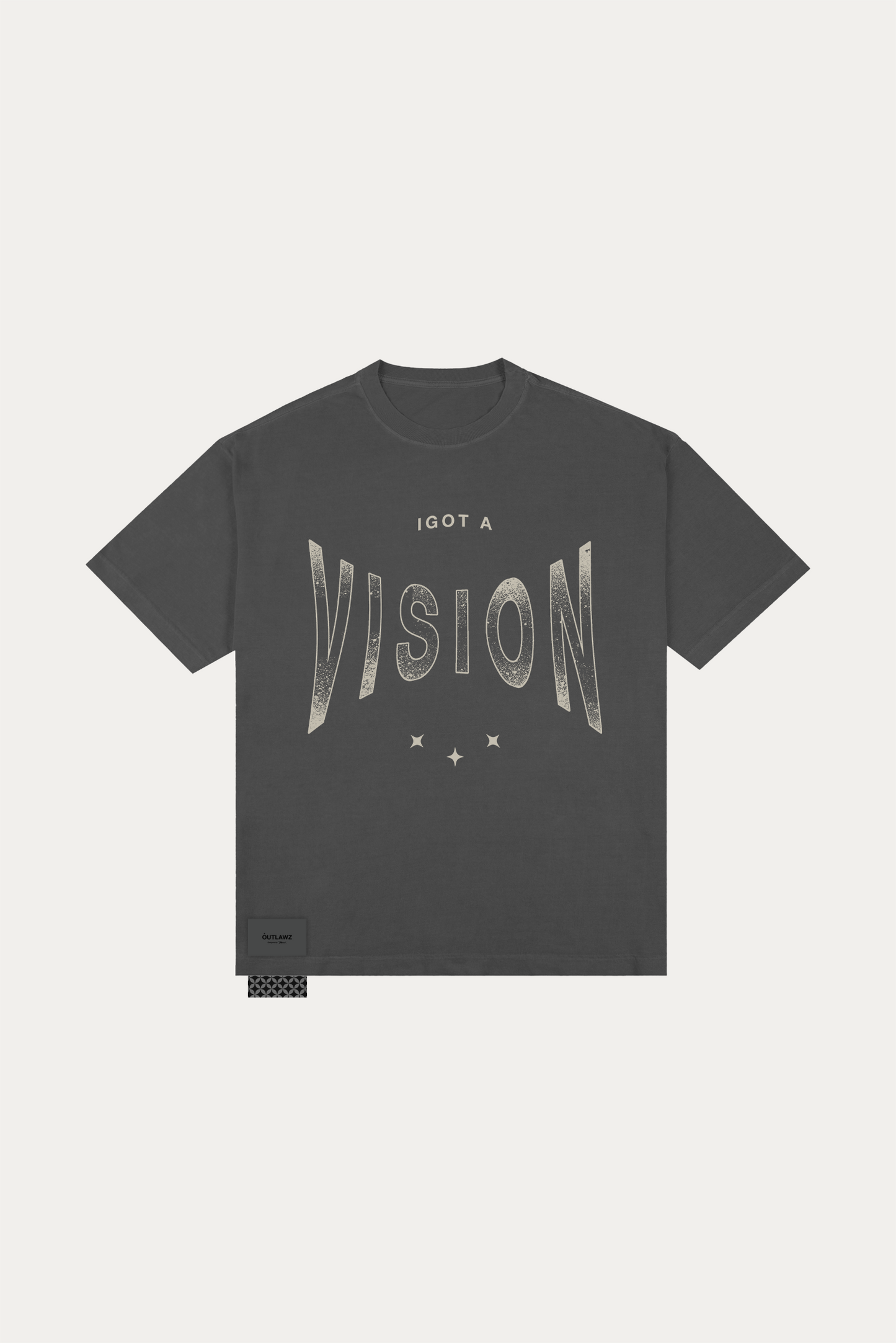T-shirt Over Boxy "YOUR ILUSION" - Cinza