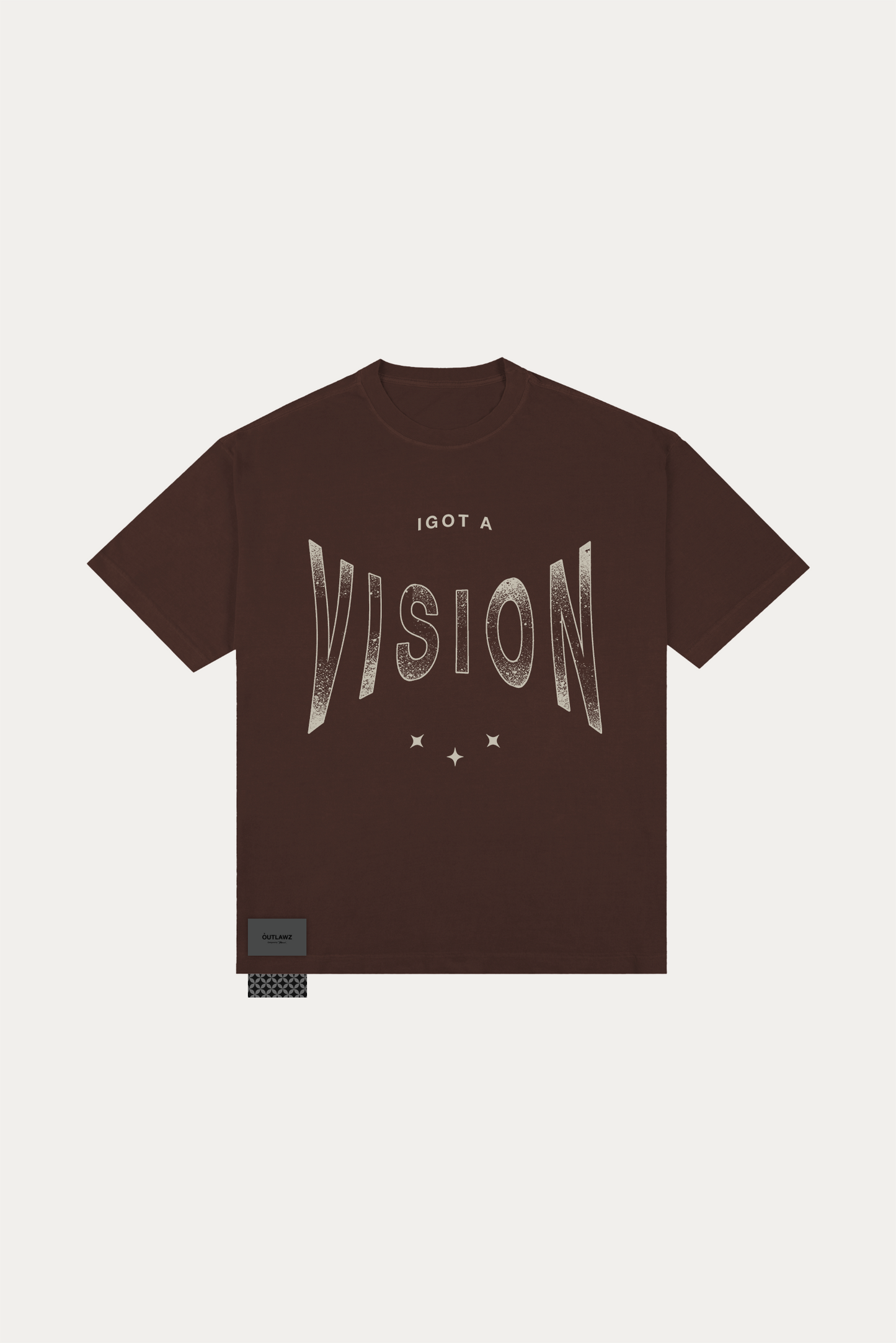 T-shirt Over Boxy "YOUR ILUSION" - Marrom